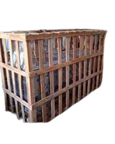 Heavy-Duty Rectangular Termite Resistant Solid Wooden Portable Pallet Box