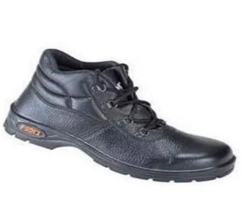 Black Leather Safety Shoes