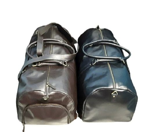 Leather Luggage Bag with Adjustable Strap