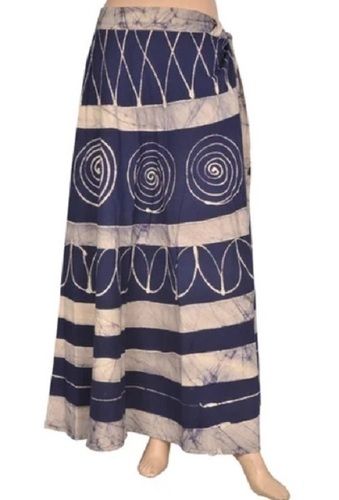 Multi Color Pure Cotton Batik Print Printed Wrap Skirts