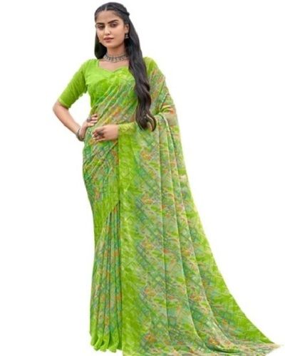 Stylish And Lightweight Ladies Chiffon Printed Saree