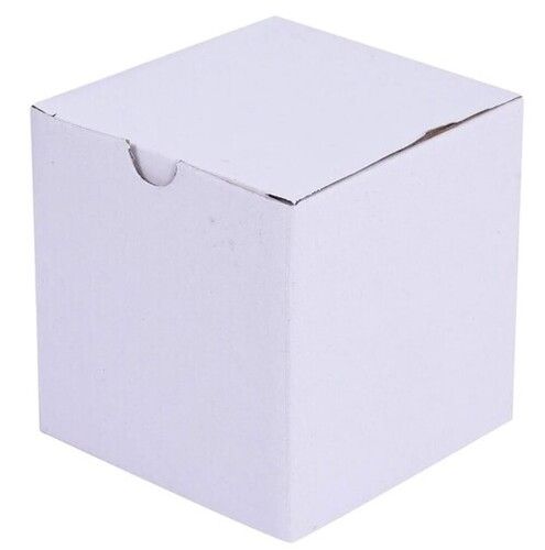 White Color Square Shape Duplex Corrugated Box