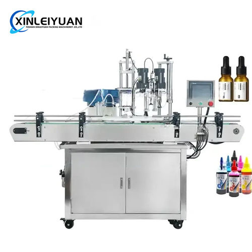 Double Head Magnetic Pump Dropper Bottle Rotary Liquid Filling Capping Machine