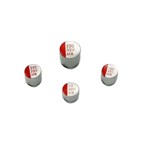 Solid Polymer Aluminum Electrolytic Capacitor Smd Type - Shape: Round