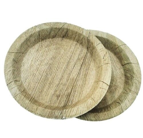 Mica Brown Round shape Quarter Paper Plate