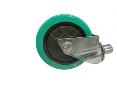 Green Color Round Shape PU Caster Wheel