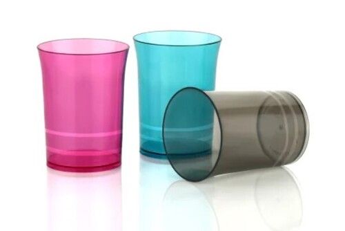 Multicolor Round Shape Plain Color Plastic