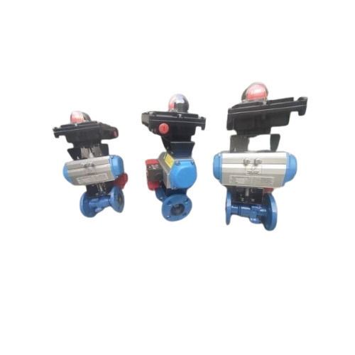 Stainless Steel Flange End Pneumatic Actuated Ball Valve