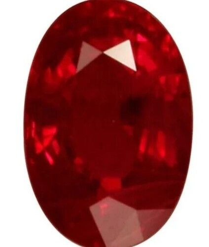 Red Color Oval Shape Ruby Natural Gemstone