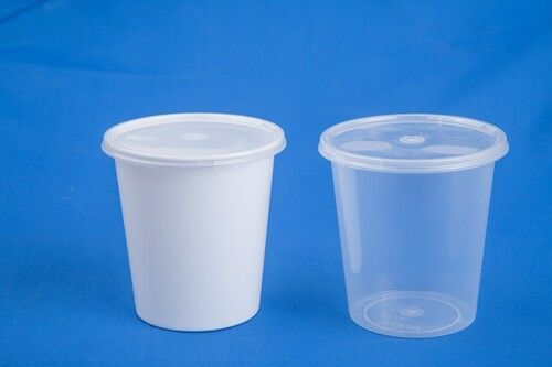 ACE 750ml Tall Round Plastic Container with Lid