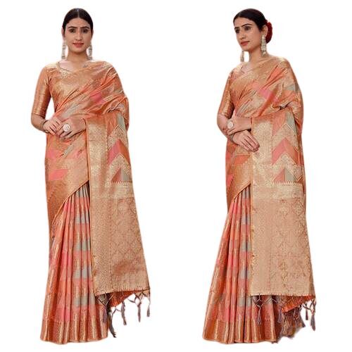 Multi Color Organza Ladies Saree