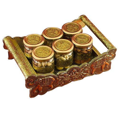 Six-Jar Elephant Theme Tray Set