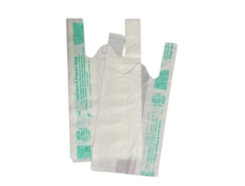 Biodegradable Carry Bags - Soft White Color, Different Sizes | Eco-Friendly, Food Safety Grade, Suitable for Shopping Use