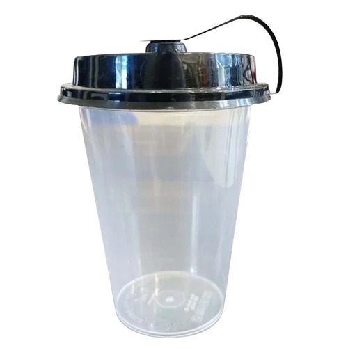 Transparent Sipper Lid Glass Container PNS 300ml