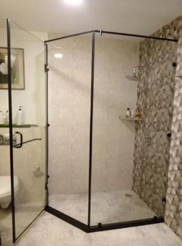 Toughened Glass Hinged Bathroom Shower Enclosure