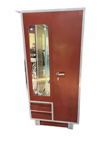 Iron Almirah - 2 Door, Standard Size, Outward Open Style | Brown Color, Fireproof Standard, Water Resistant, Durable, Corrosion and Rust Resistant, Floor Standing Design