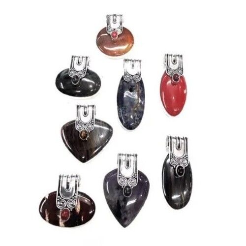 Multi Color Semi Precious Stone Pendant For Ladies 