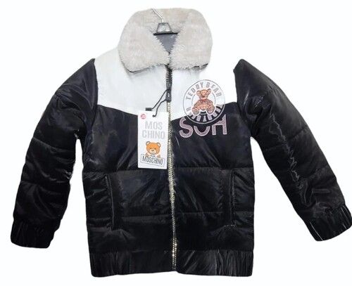 Full Sleeves Plain Zipper Boys Winter Jackets