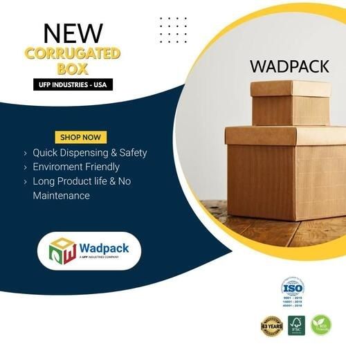 5 - 10 Kg Load Capacity Virgin Kraft Paper Corrugated Box