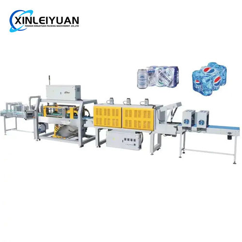 Automatic Plastic Bottle PE Film Shrink Wrapping Machine