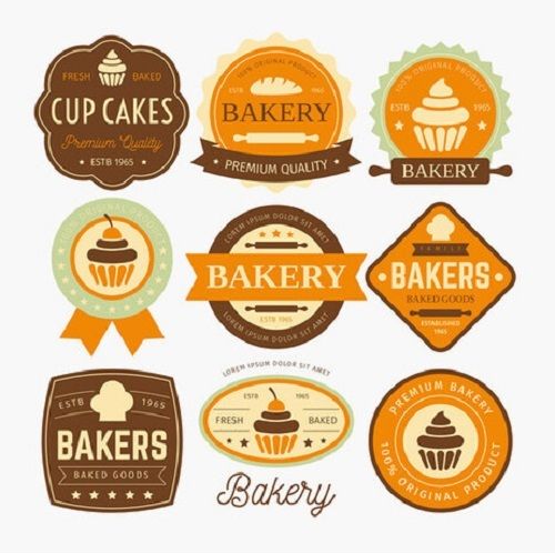 Multi-Color Bakery Labels