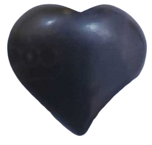 Heart Shape Solid Surface Polished Finish Natural Black Stone For Industrial