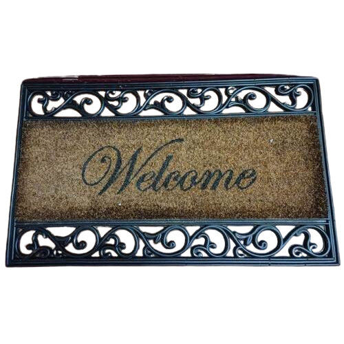 Rectangular Shape Coir Rubber Grill Mat