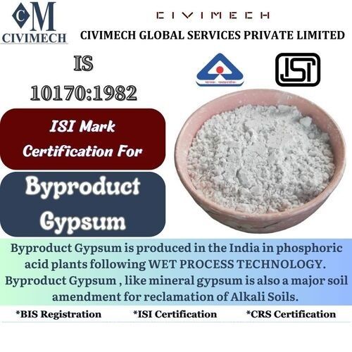 BIS and ISI Mark Certification for Byproduct Gypsum