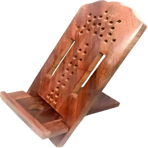 Hand Carving Wooden Folding Adjustable Mobile Stand