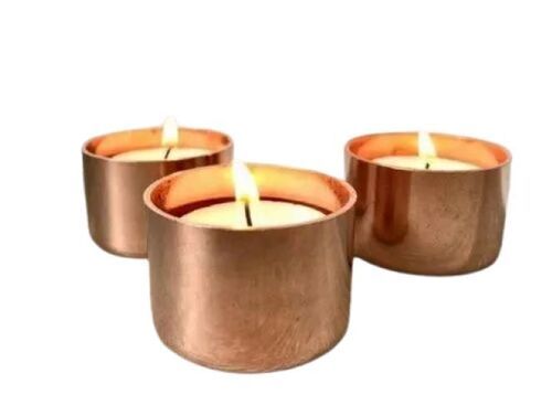 Crystal Copper Candle Holder