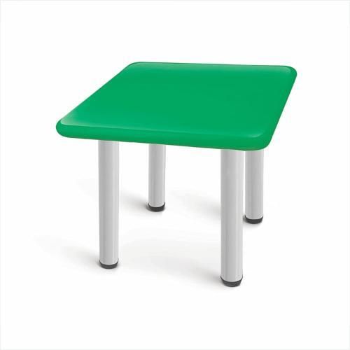 Portable Square Green Laminated Plastic Table