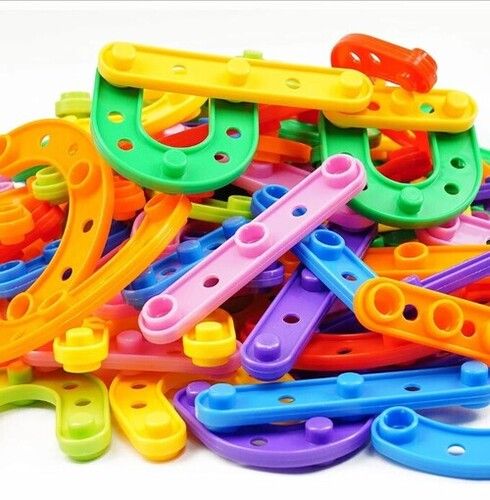 Plastic Letter Construction Play School Activity Toy 