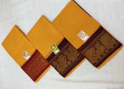 Multi Color Casual Wear Zari Cotton Sarees