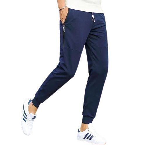 Cool Dry Casual Wear Plain Dyed Lycra Blue Color Boys Pants at Best Price  in Delhi