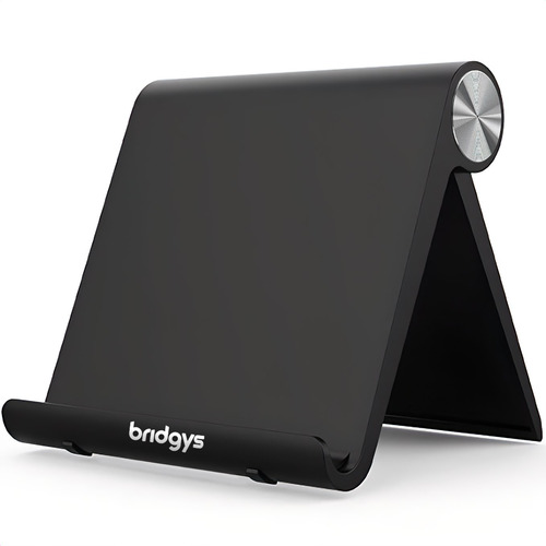 Mobile Phone And Tablet Desktop Stand - Plastic, 98mm X 86mm X 19mm, Matte Black | Multi-Angle Adjustable, Sturdy & Protective, Universally Compatible