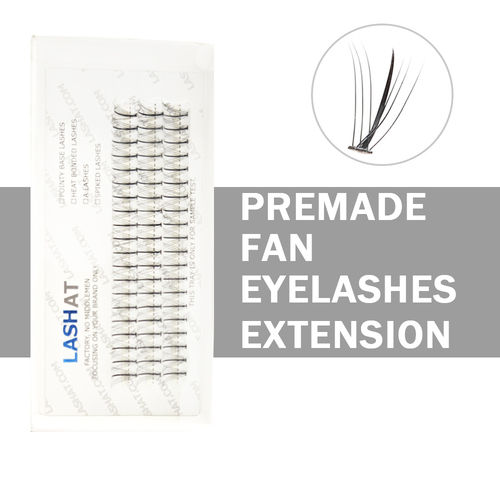 New arrival 0.07mm Premade Spike Fan Eyelash Sandwich Cluster Eyelash pointy base fan eyelashes 5D 7D 9D