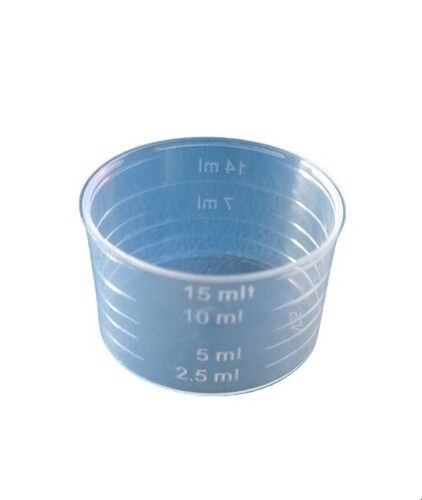 Transparent Plastic measuring cup for pharmaceutical