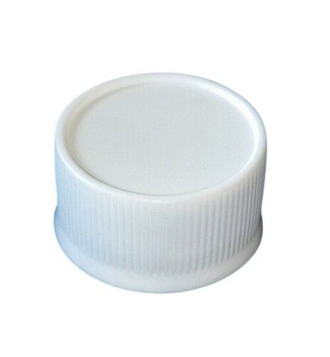 White 28 mm plastic screw cap