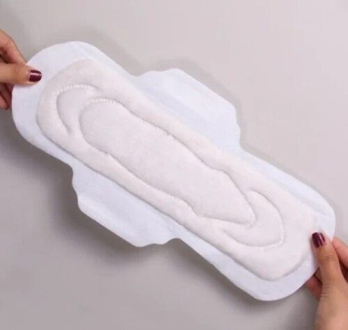 White Color Plain Pattern Sanitary Napkin For Personal Use