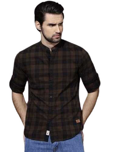 Multi Color Full Sleeves Casual Wear Checks Mens Shirts