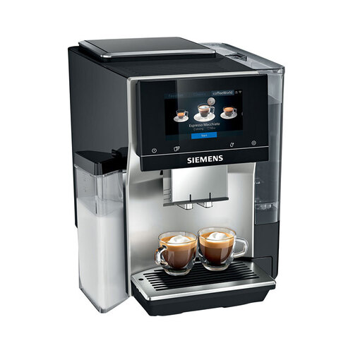 Siemens Fully Automatic Coffee Machine EQ700 Integral - Stainless Steel, Grey | Premium iSelect Display, One-Touch Beverage Options, Integrated Ceramic Grinder, Energy-Efficient Operation
