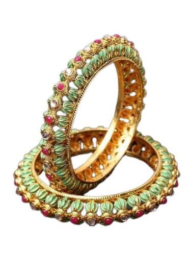 Brass With Premium Quality Meenakari Bangles