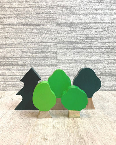 Wooden Trees (Set Of 5)