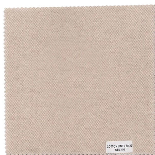 150 GSM 80/20 Plain Knitted Cotton Linen Fabrics