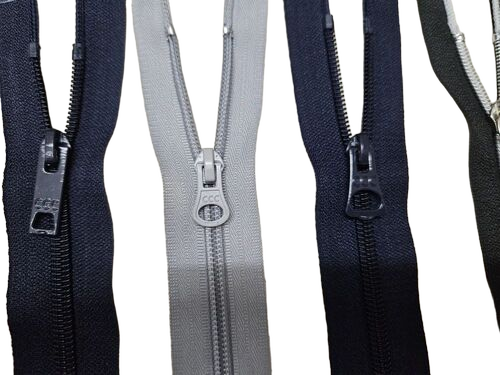 Long Lifespans Garments Zipper - Steel, Silver and Black, Closed-End | Corrosion Proof, Wear Resistant, Strong Teeth, Lightweight Design