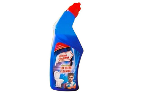 Removes Yellowish And Tough Stains Blue Liquid Toilet Cleaner