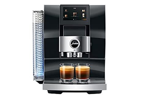 Jura Z10 Diamond Black Coffee Machine - Stainless Steel LCD Display Black | Auto Boiling Hot and Cold Coffee Specialties