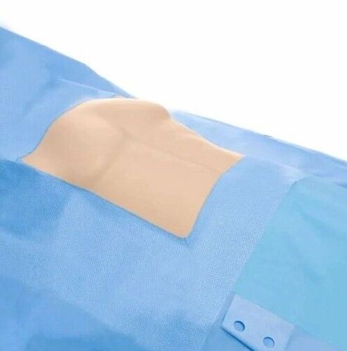 Blue Color Plain Pattern Major Surgical Drape