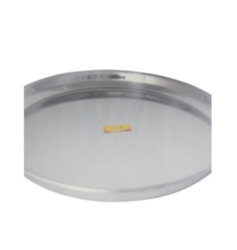 Glossy Finish Corrosion Resistant Stainless Steel Reusable Round Food Plates