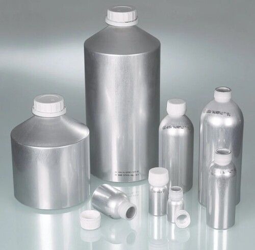 Silver Color Round Shape Aluminium Aerosol Bottle